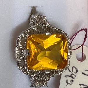 Gorgeous 5 carat Citrine ring